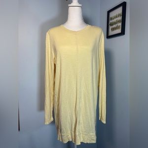 J. Jill Pima Elliptical Tunic in Pale Yellow
